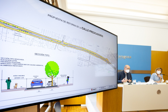 Renovación de la calle Predicadores de Zaragoza