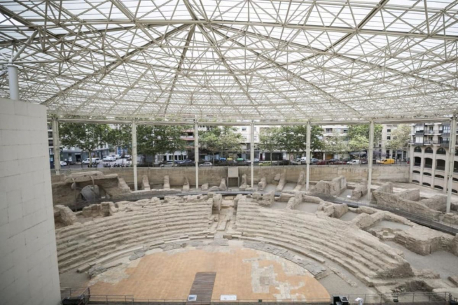 Teatro romano de Zaragoza.