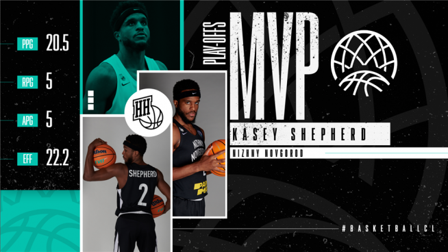 Los números de Shepherd en el play off de la BCL.