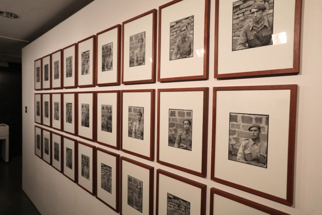 La exposición 'Ángel Cortés. Skogler. El visor falangista de la Guerra Civil y la posguerra (1936-1948)' podrá verse hasta el 1 de agosto en la Diputación de Huesca.