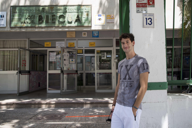 Bruno Guallar, alumno del IES José Manuel Blecua.