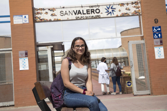 Yaiza Sánchez, estudiante del centro San Valero.