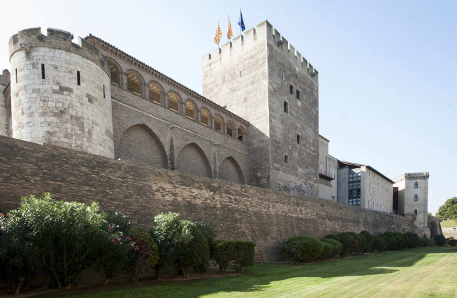 La Torre del Trovador del Palacio Aljafería de Zaragoza.