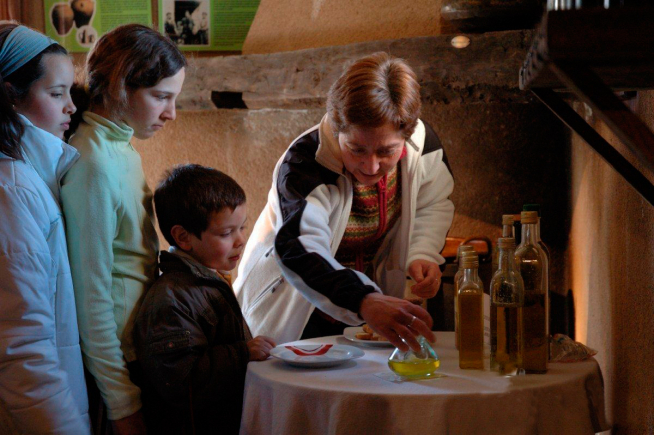 El Torno de Aceite, en Buera, es una almazara antigua donde se enseña el proceso de elaboración del aceite del Somontano.