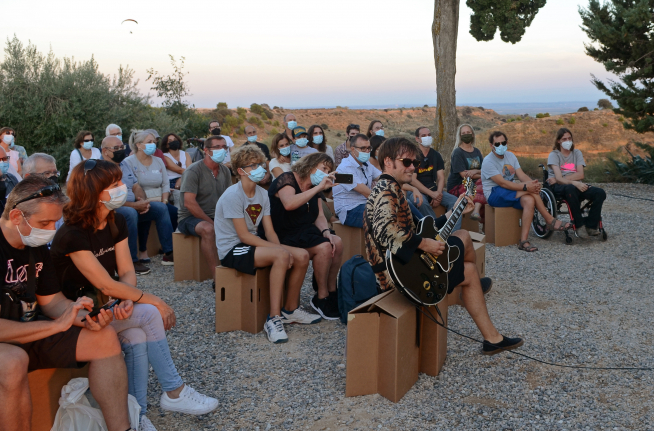 Actuación del grupo Los Bengala en Valcarca (Binaced), dentro del Festival Sonna de la DPH.