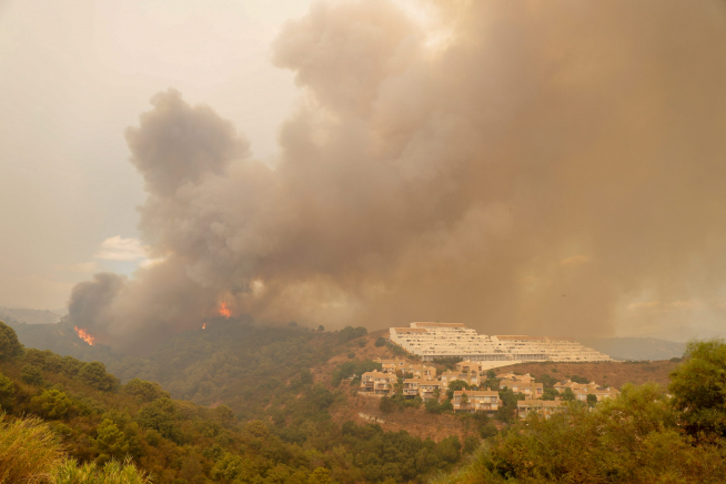 Incendio en Sierra Bermeja