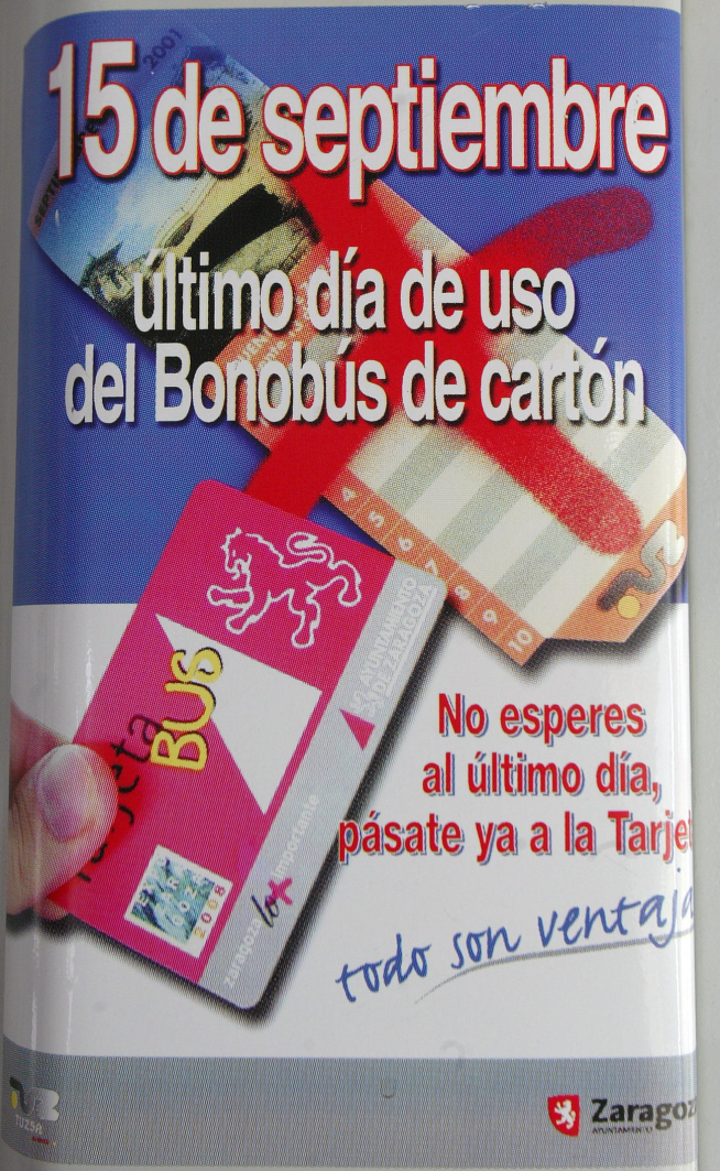 El mítico bonobús de Zaragoza.