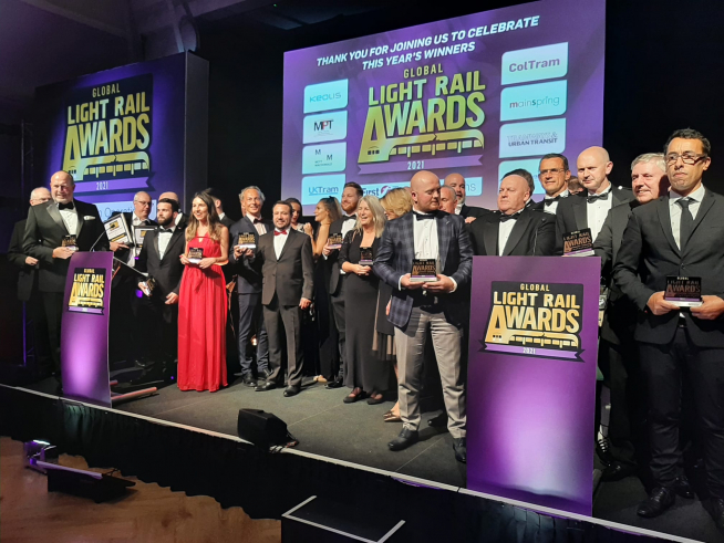 Premiados en los prestigiosos 'Global Light Rail Awards'