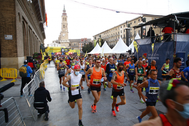 El maratón de Zaragoza 2021, en imágenes