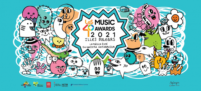 Cartel de Los 40 Music Awards 2021.