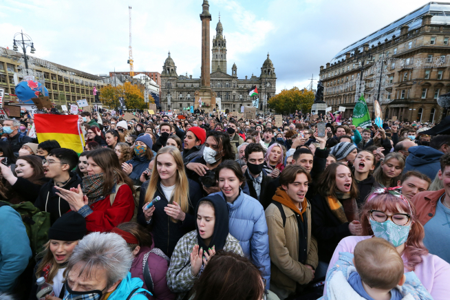 Fridays for Future march in Glasgow