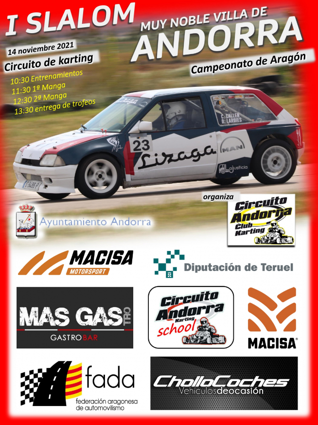 Cartel I Slalom Miuy Noble Villa de Andorra.