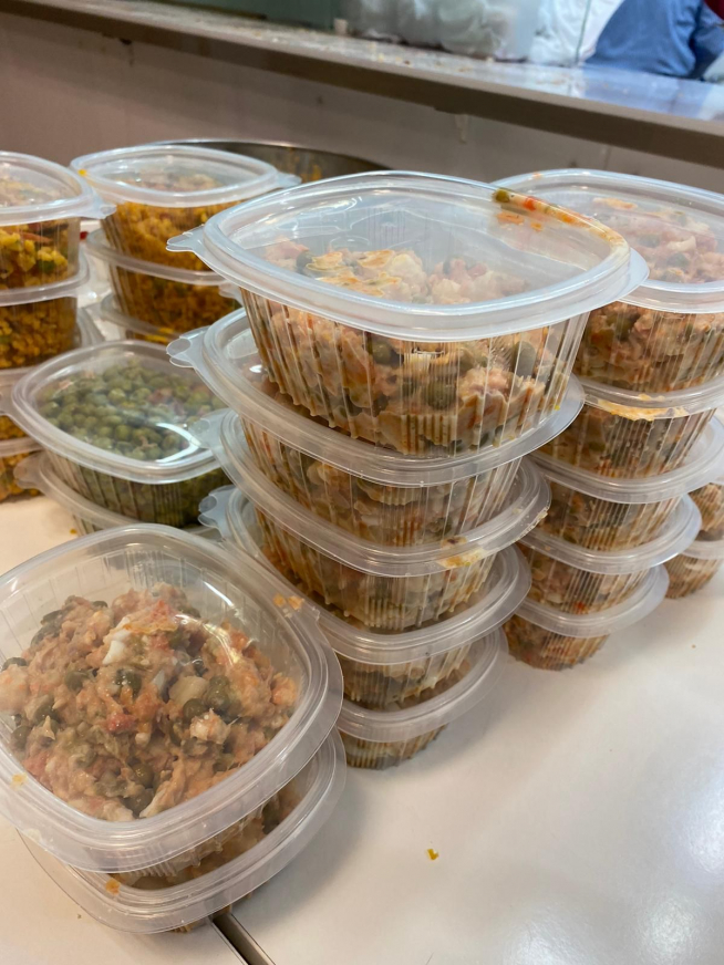 Comida preparada para calentar.