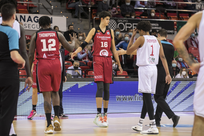 Aday Mara, en su primer partido con Casademont Zaragoza