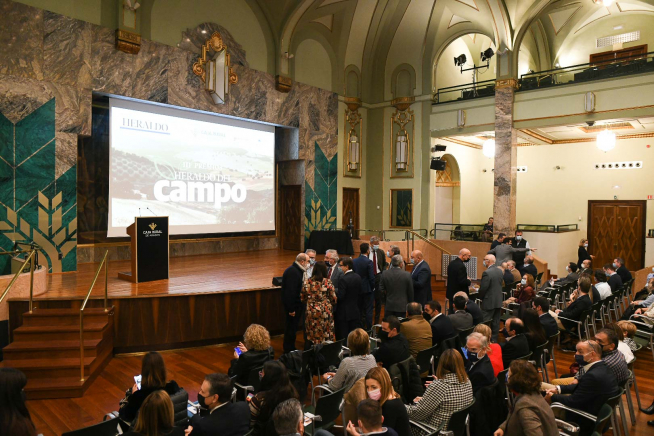 Gala Premios Heraldo del Campo, en la sede de la Caja Rural de Aragón en Zaragoza