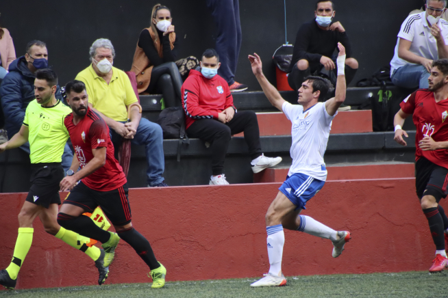 Foto del partido Mensajero-Real Zaragoza, de la Copa del Rey en La Palma