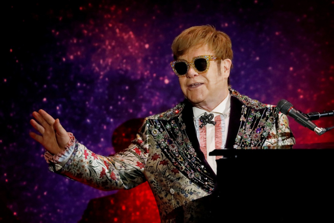 Elton John, durante una actuación en Nueva York.