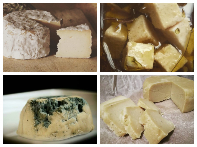 Algunos de los quesos de Umami Ethical Food.