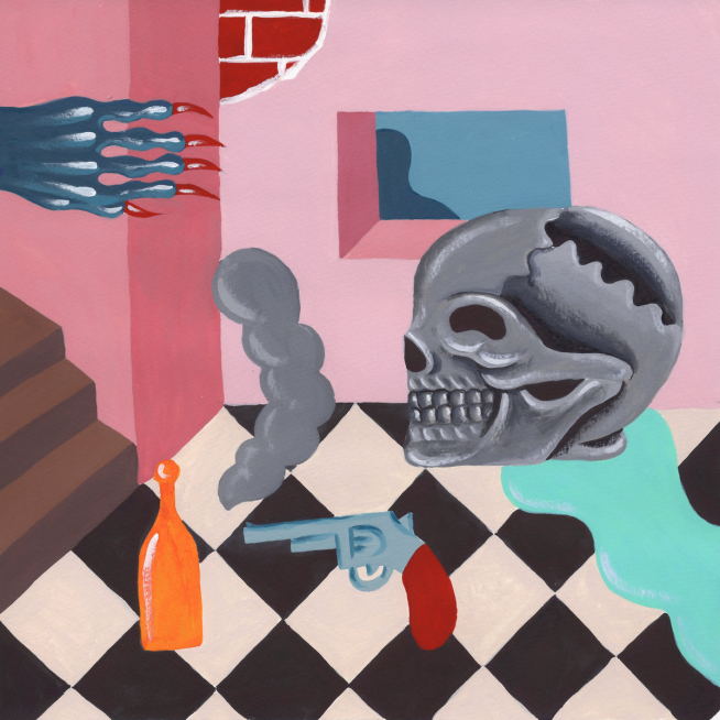 Portada del disco de Calavera. 'Espejismos'.