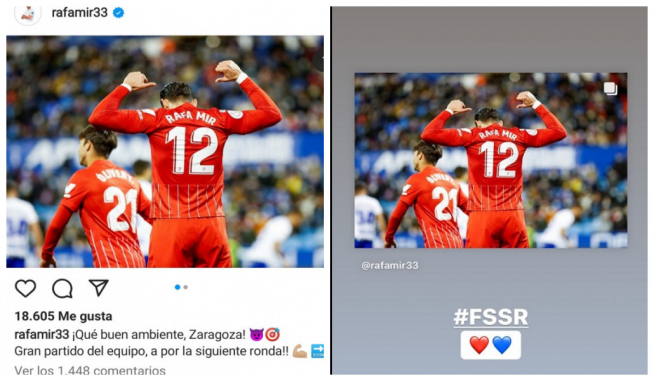 Publicaciones de Rafa Mir en su cuenta de Instagram.