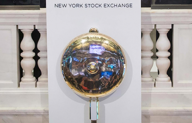 La campana de Wall Street que marca el inicio de las sesiones.