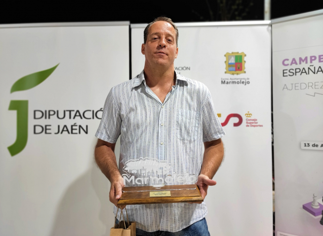 Paco Vallejo logró el agosto pasado el título de campeón de España de ajedrez en la modalidad rápida