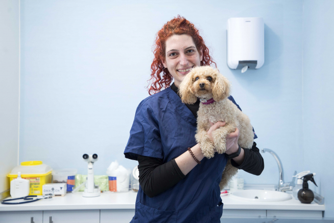 Andrea Bielsa, veterinaria del Centro Veterinario Valdespartera.