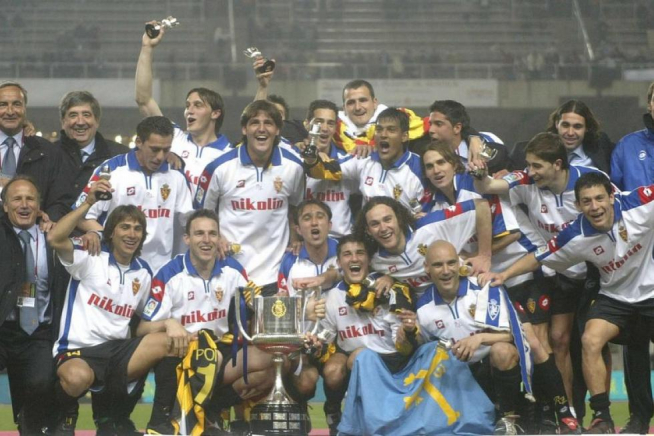 Épico triunfo del Real Zaragoza en Montjuic, Copa del Rey 2004.
