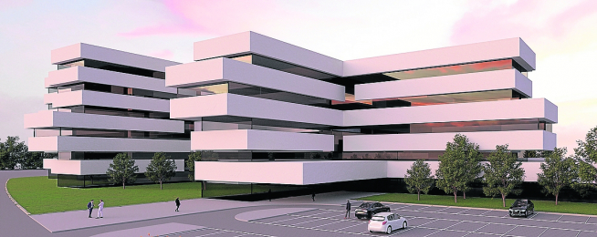 Recreación del futuro centro hospitalario de Quirón Salud.