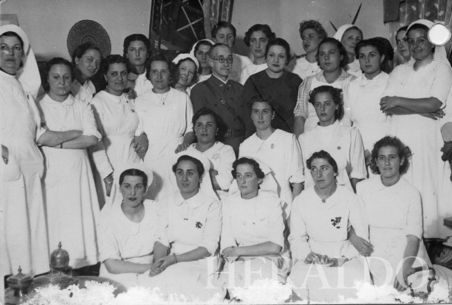Hospital musulmán de Zaragoza, ubicado en la plaza de los Sitios de Zaragoza durante la Guerra Civil.