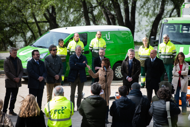 Presentación de las nuevas contratas del servicio de parques, jardines e infraestructuras verdes de Zaragoza