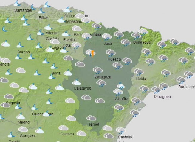 El tiempo del Miércoles Santo en Aragón