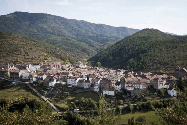 Vista de la localidad de Ansó, en Huesca.