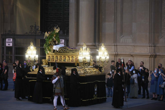 Procesión del Santo Entierro en Zaragoza.