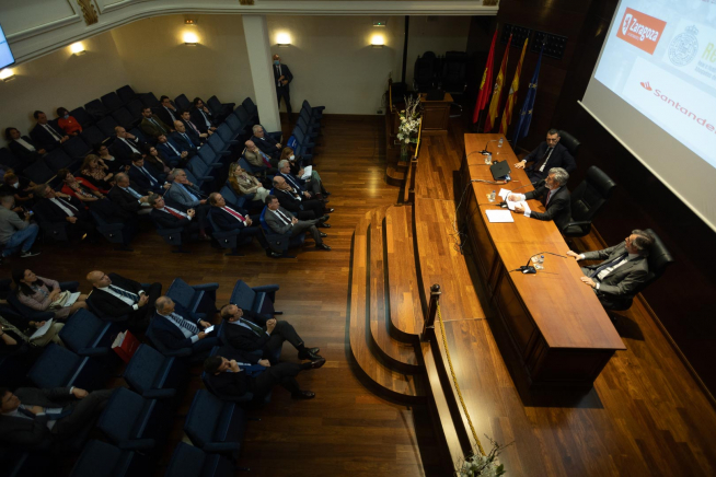 fotografo: Jose Miguel Marco [[[PREVISIONES HA]]] tema: Conferencia del presidente del Tribunal Supremo , Carlos Lesmes