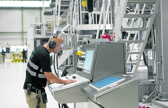 Fábrica del grupo papelero Saica en El Burgo de Ebro.