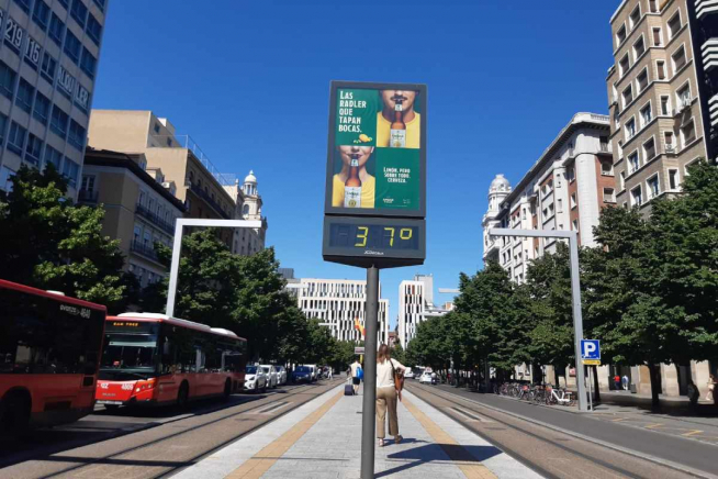 Calor en Zaragoza este 17 de mayo de 2022.