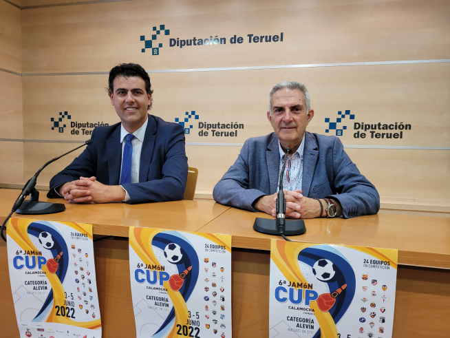 José Luis López y Carlos Sánchez en la presentación de la Jamón Cup