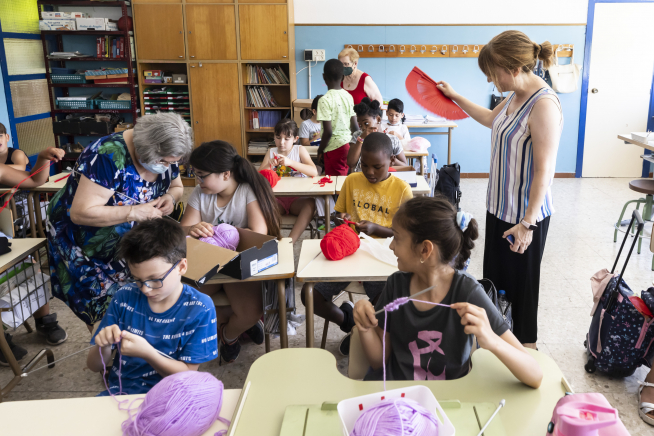 Calor en los centros educativos de Zaragoza: foto del colegio Torre Ramona