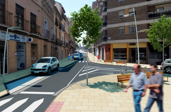 Así será la calle Sixto Celorrio de Zaragoza.