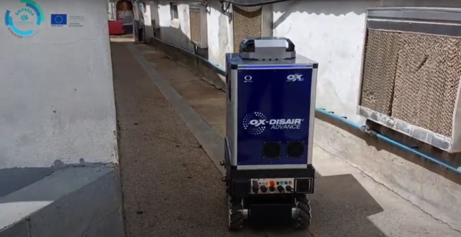 El ‘robot’ de limpieza OX-Disair Advance.
