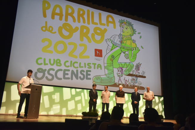 El Club Ciclista Oscense recibe la Parrilla de Oro