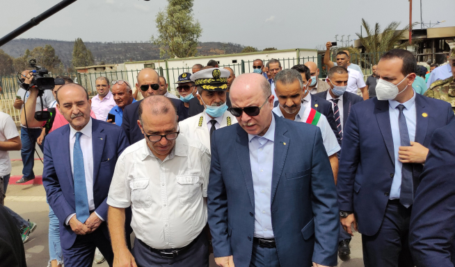 El primer ministro argelino, Aimen Benabderrahmane, visitó la provincia de El Tarf.