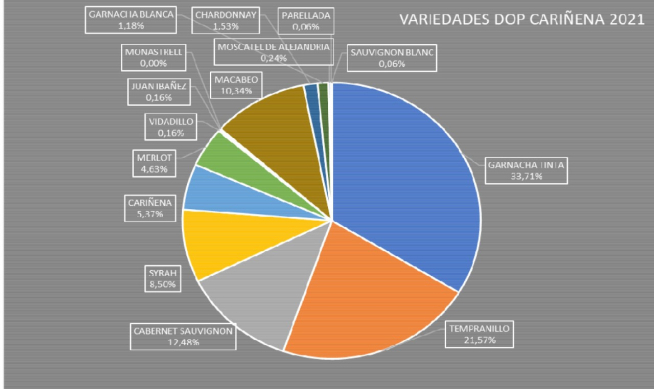 Variedades cultivadas en la DOP Cariñena