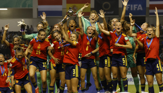 la selección española, campeona del Mundial sub