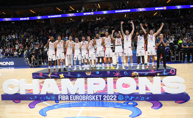 Fotos de la final del Eurobasket entre España y Francia