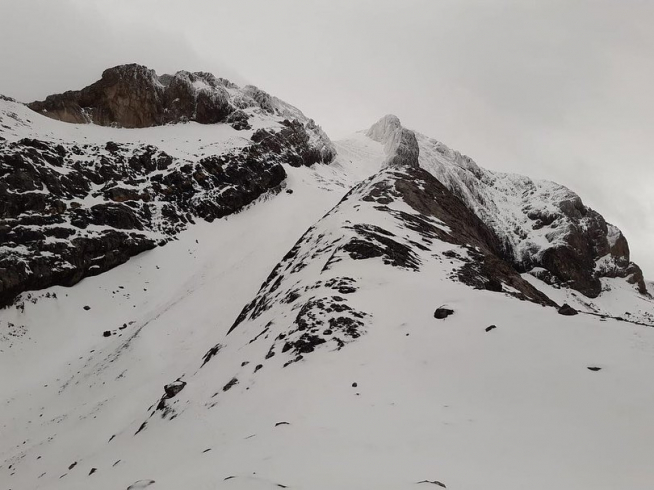 Una imagen de la Escupidera, en la ascensión a Monte Perdido, a principios de esta semana.
