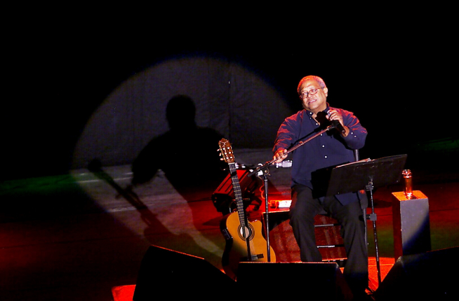 Una de las numerosas actuaciones de Pablo Milanés en Zaragoza.