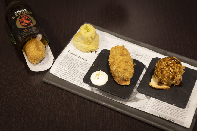 Las croquetas de El Café del Marqués.