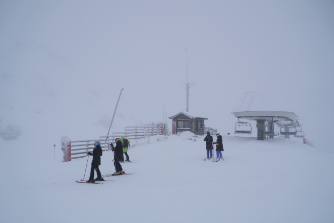 Formigal también ha recibido nieve hoy.